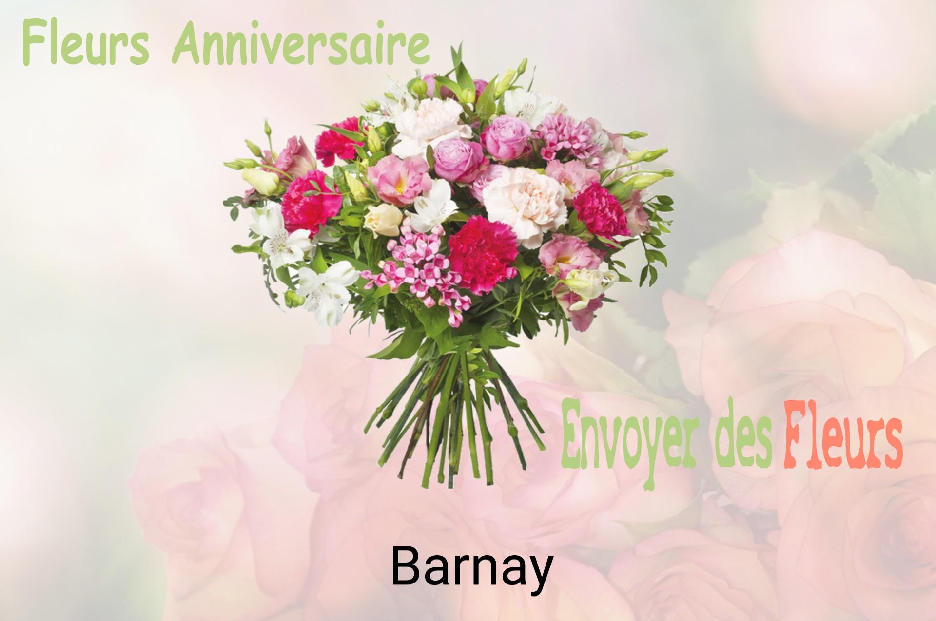 Bouquet de fleurs d’anniversaire livré à Barnay