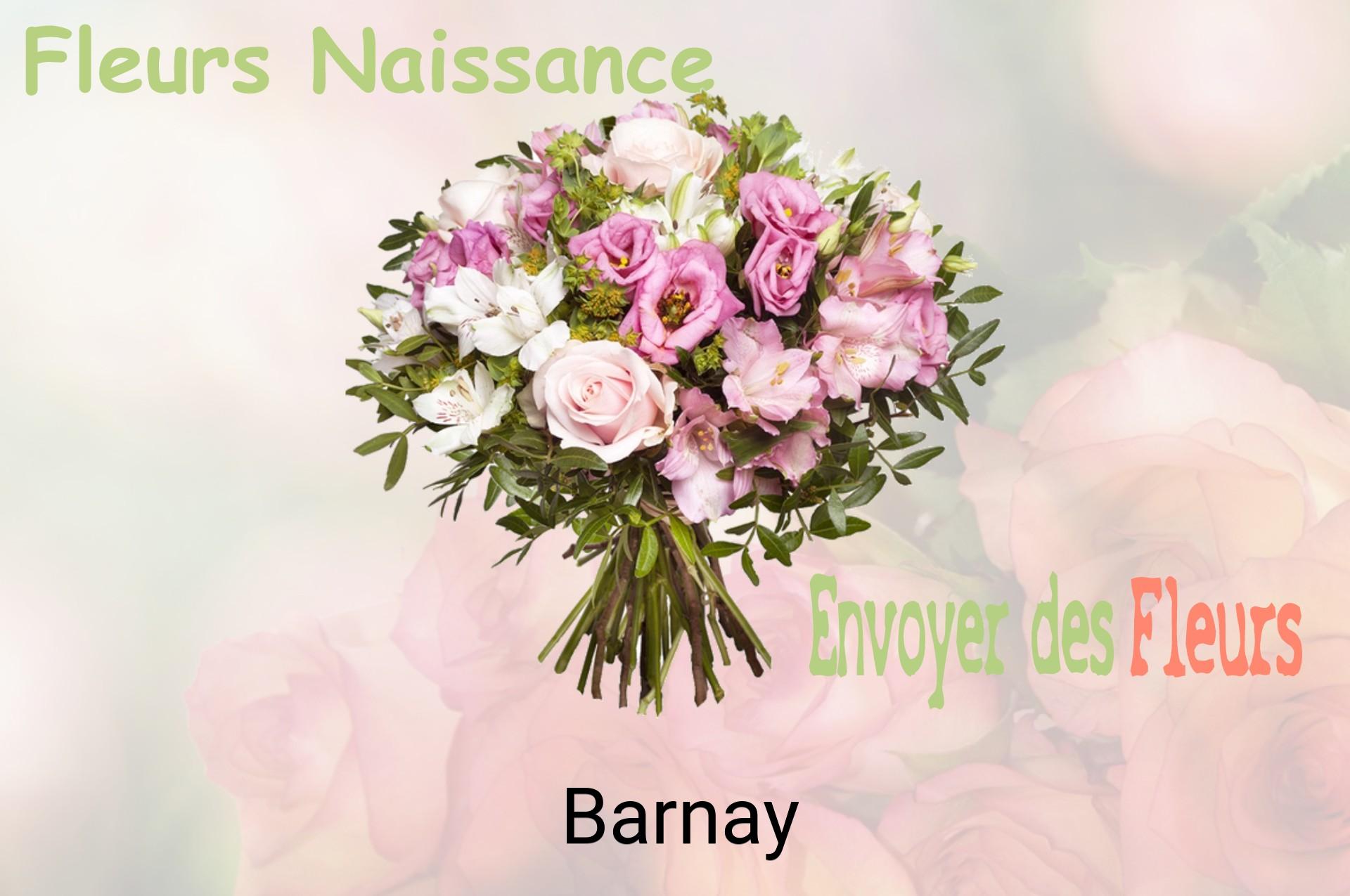 Bouquet de fleurs de naissance livré à Barnay